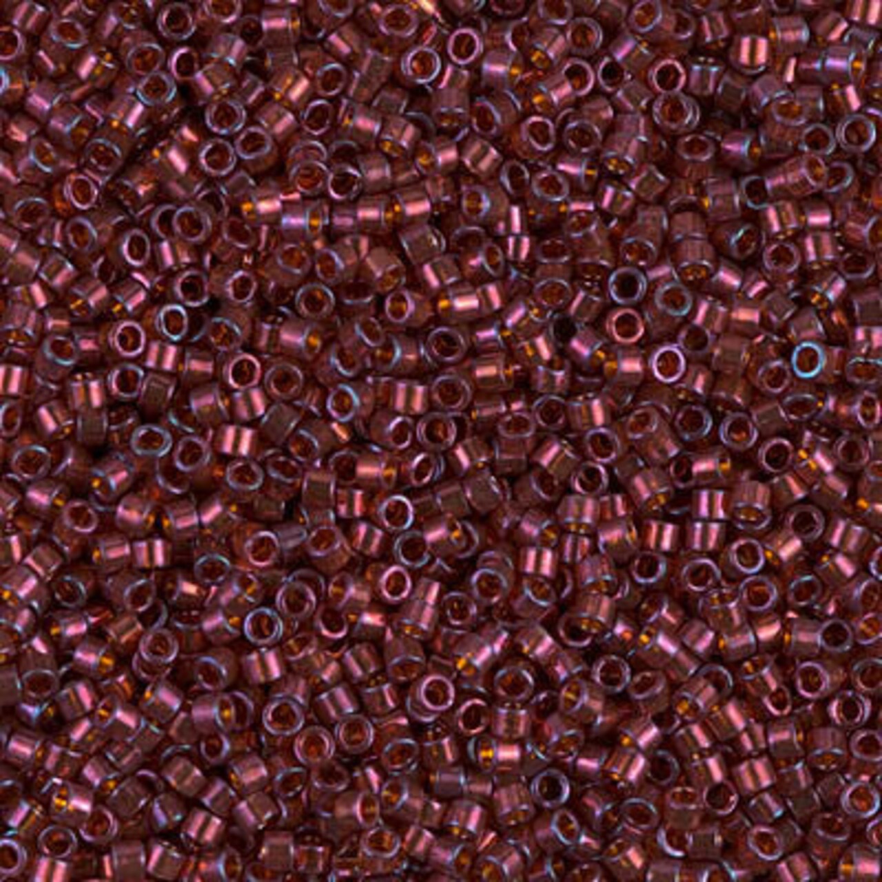 Miyuki Delica Bead 11/0, DB0120, Dark Topaz Claret Luster, 5 grams